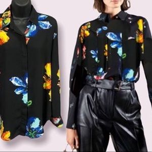 Mossimo Floral Button Down Shirt